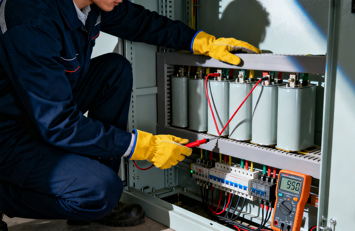 Czy istnieje nieinwazyjny sposób monitorowania stanu wewnętrznego kondensatorów mocy, na przykład ich równoważnej rezystancji szeregowej (ESR)?