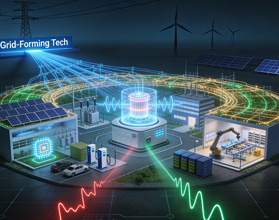 Co to jest technologia formowania siatki? W jaki sposób migracja z sieci wysokiego napięcia do sieci niskiego napięcia zrewolucjonizuje branżę kompensacji mocy biernej?